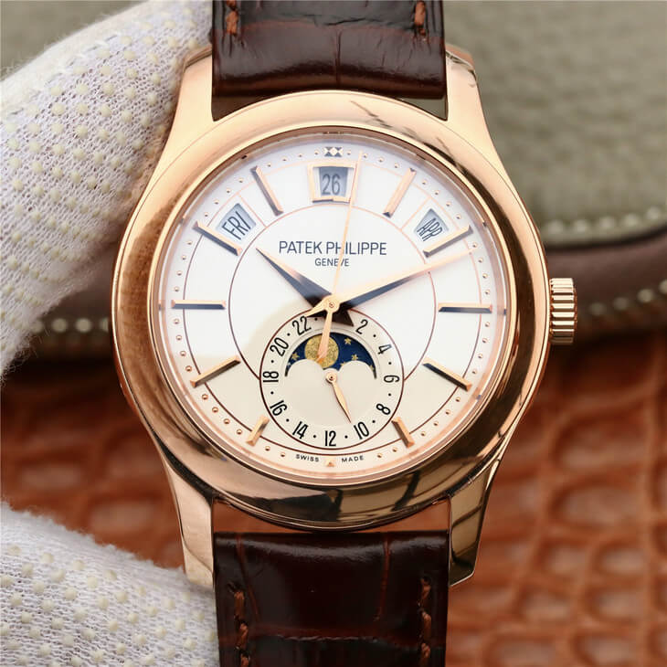 Best Replica Replica Patek Philippe Grand Complications 5205R-001 1:1 Best Edition KM Factory Milky White Dial - Colareps