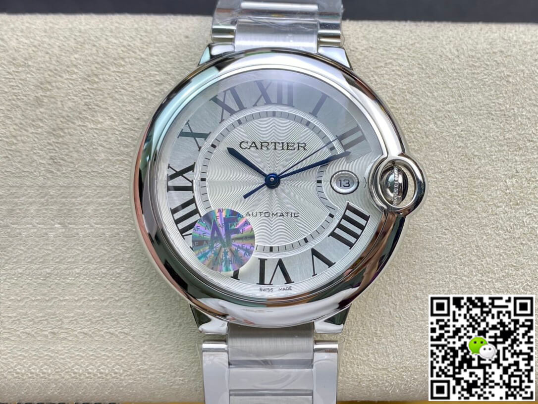 Best Replica Replica Ballon Bleu De Cartier W69012Z4 42MM 1:1 Best Edition AF Factory Silver White Dial - Colareps