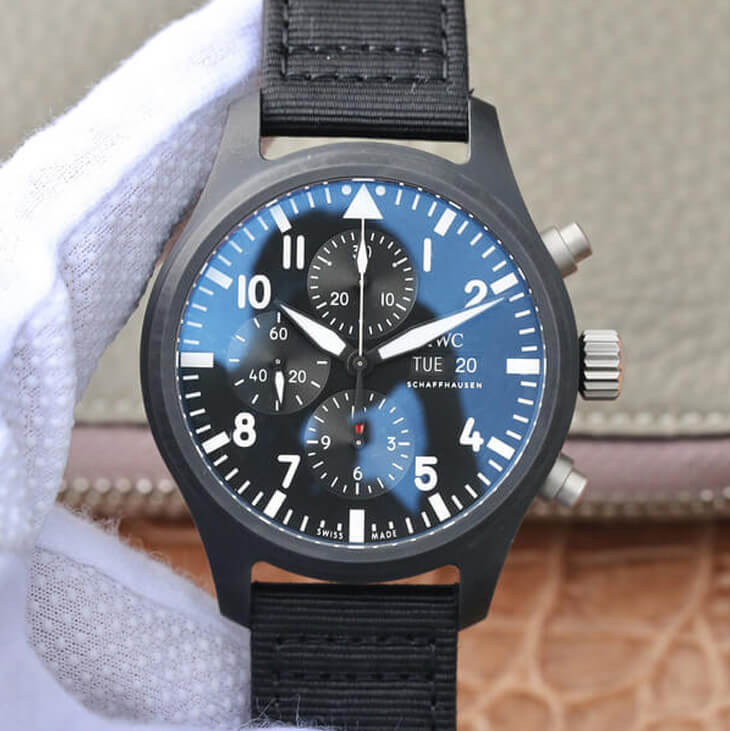 Best Replica Replica IWC Pilot IW389101 1:1 Best Edition ZF Factory Ceramics Black Dial - Colareps