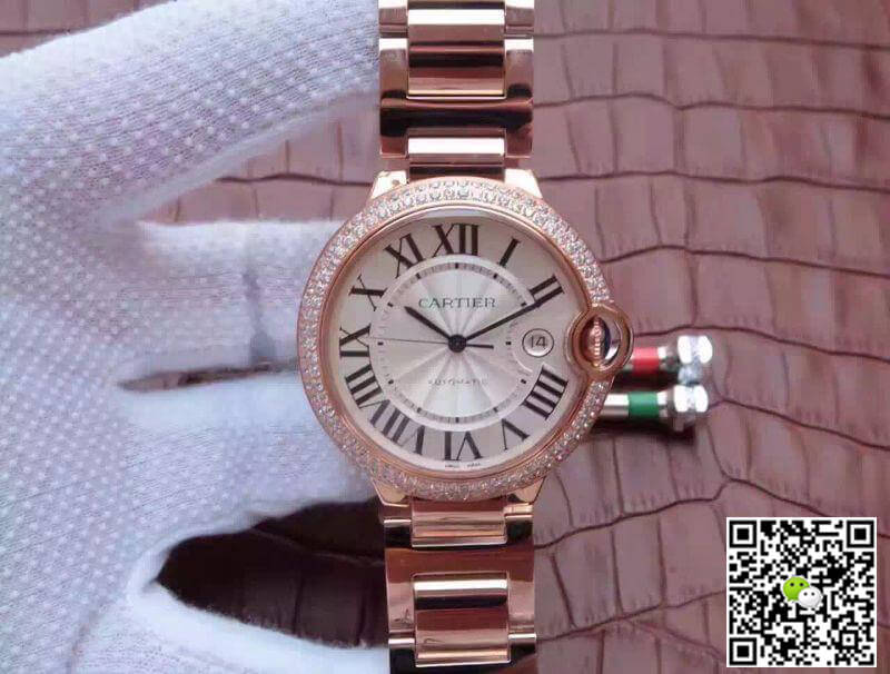 Best Replica Replica Ballon Bleu De Cartier WE9009Z8 V6 Factory 1:1 Best Edition Swiss ETA9015 White Dial - Colareps