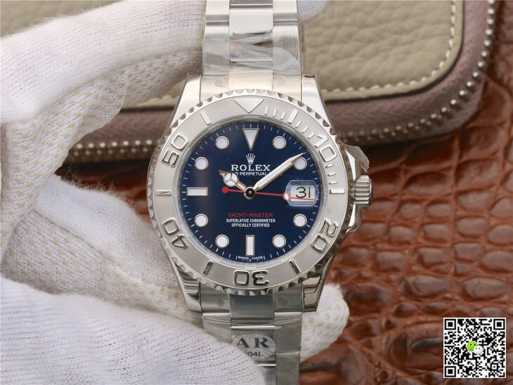 Best Replica Replica Rolex Yacht Master 268622 1:1 Best Edition AR Factory Blue Dial - Colareps