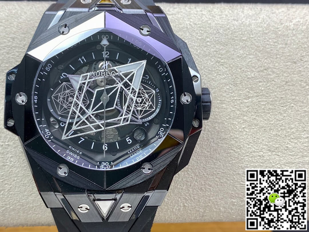 Best Replica Replica Hublot Big Bang Sang Bleu II 418.CX.1114.RX.MXM20 1:1 Best Edition BB Factory Black Ceramics - Colareps