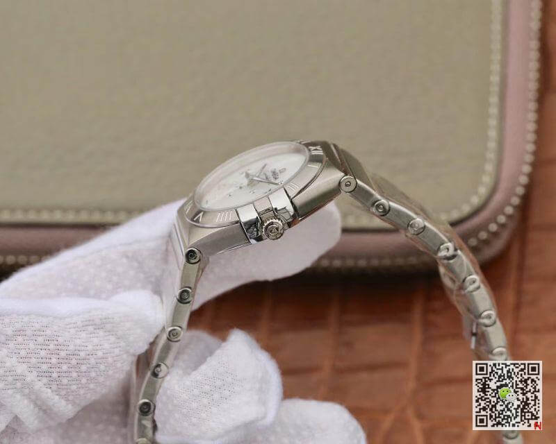 Best Replica Replica Omega Constellation Quartz Ladies 27mm TW Factory 1:1 Best Edition Swiss Eta Quartz 1376 White Dial - Colareps