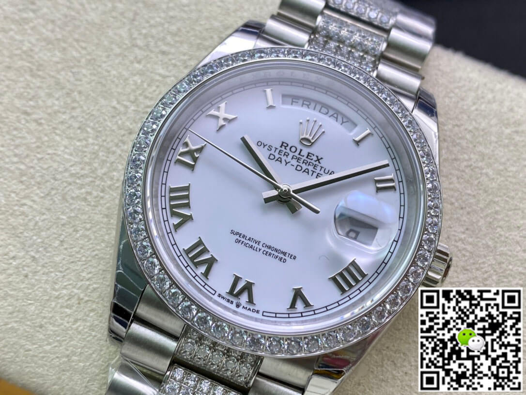 Best Replica Replica Rolex Day Date M128349RBR-0026 1:1 Best Edition EW Factory White Dial - Colareps