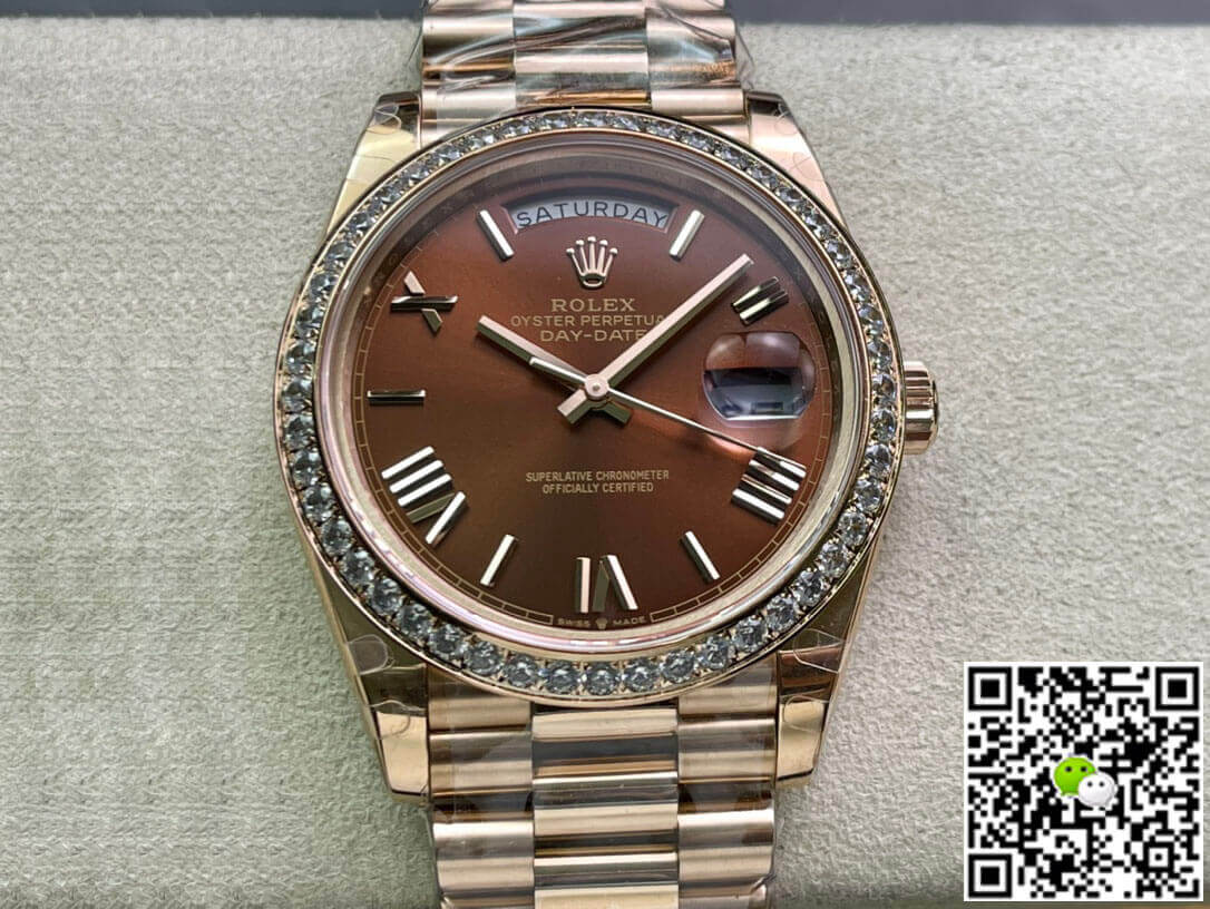 Best Replica Replica Rolex Day Date M228345RBR-0009 1:1 Best Edition EW Factory Brown Dial - Colareps