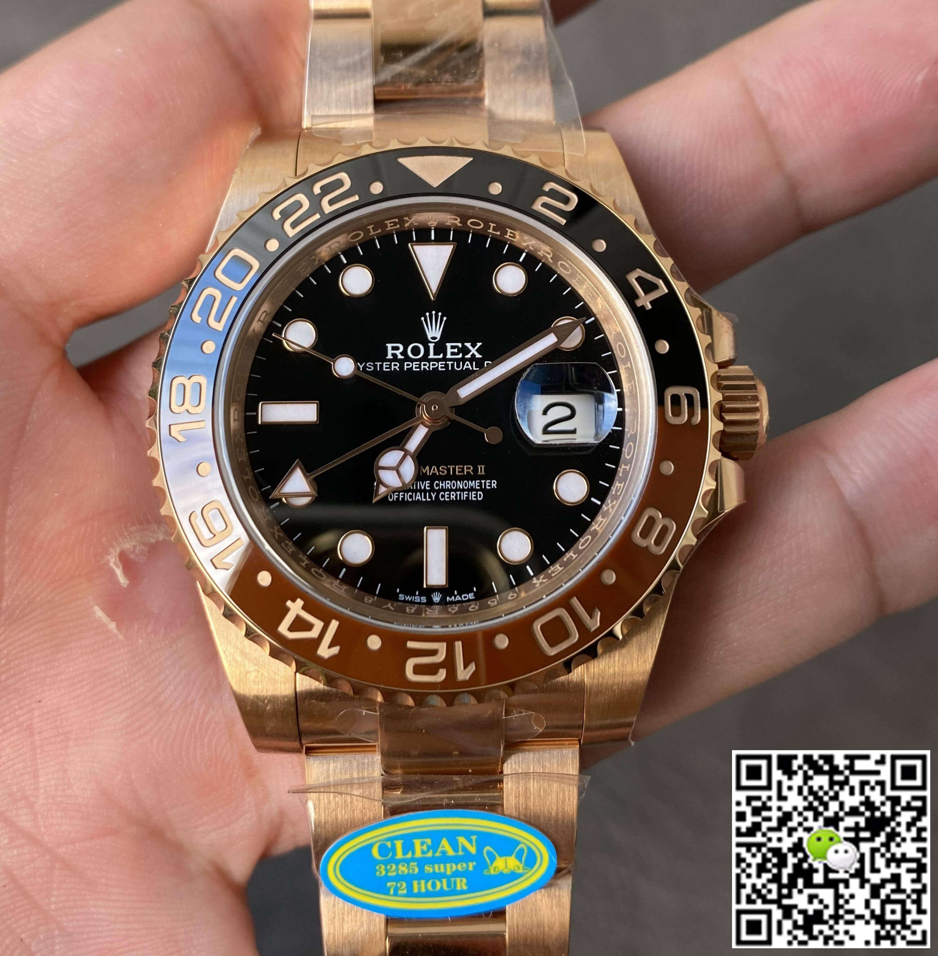 Best Replica Replica Rolex GMT Master II M126715CHNR-0001 1:1 Best Edition Clean Factory V2 Ceramic Bezel - Colareps