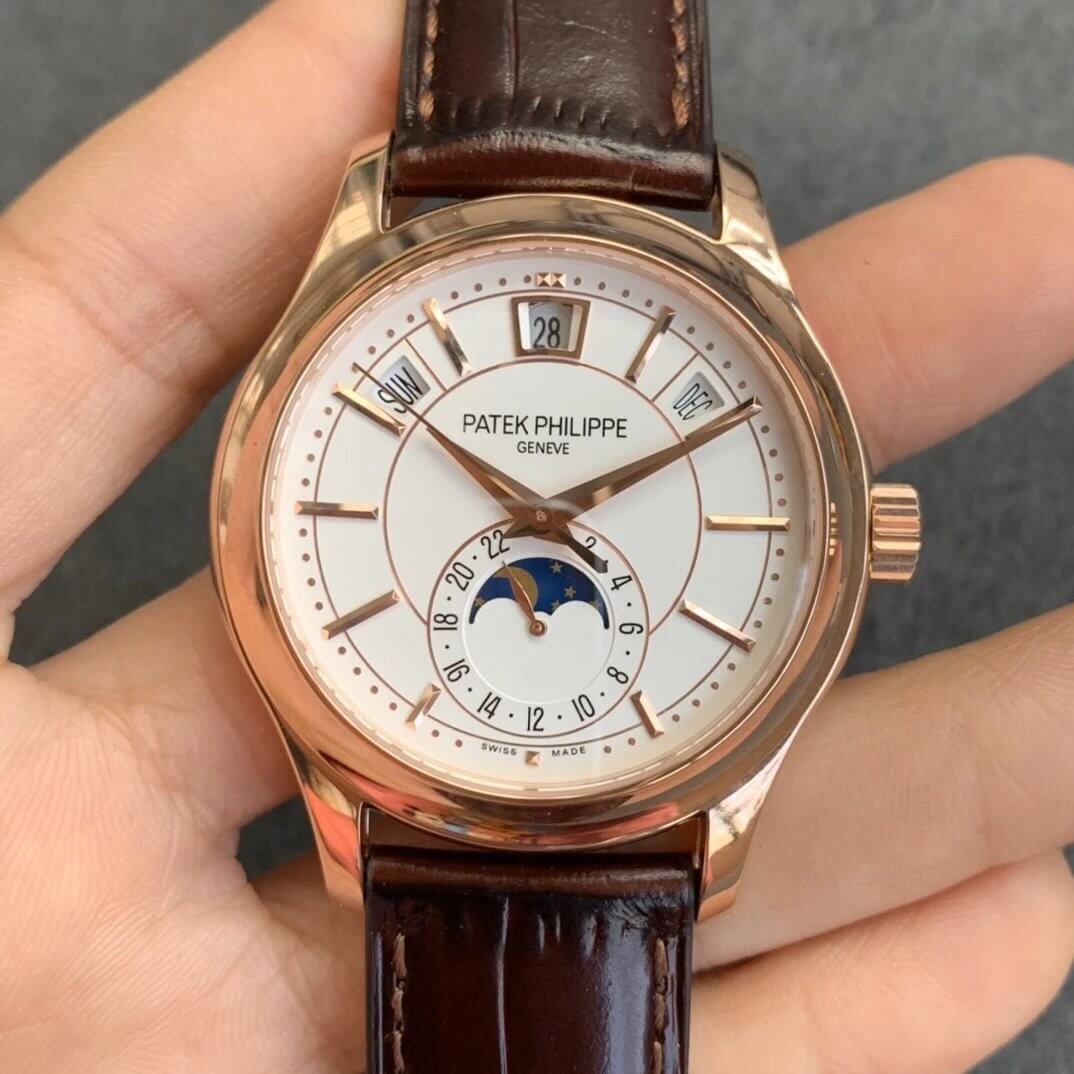 Best Replica Replica Patek Philippe Complications 5205R-001 1:1 Best Edition GR Factory Milky White Dial - Colareps