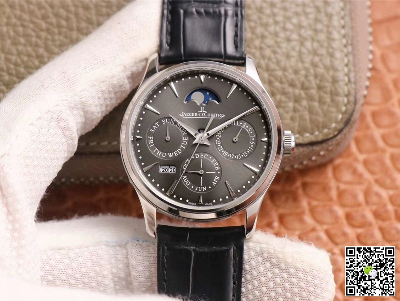 Best Replica Replica Jaeger LeCoultre Master Ultra Thin 130354J 1:1 Best Edition V9 Factory Gray Dial Swiss ETA868 - Colareps