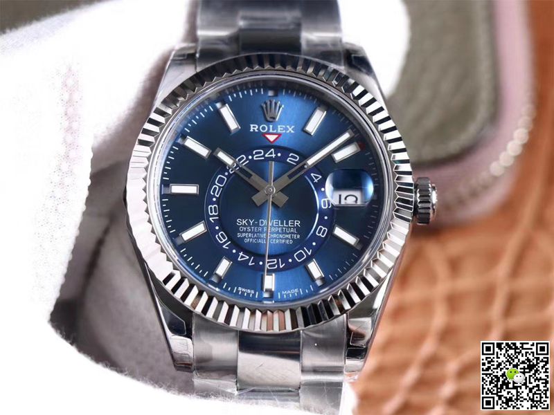 Best Replica Replica Rolex Sky Dweller M326934-0003 1:1 Best Edition Noob Factory Blue Dial Swiss ETA9001 - Colareps