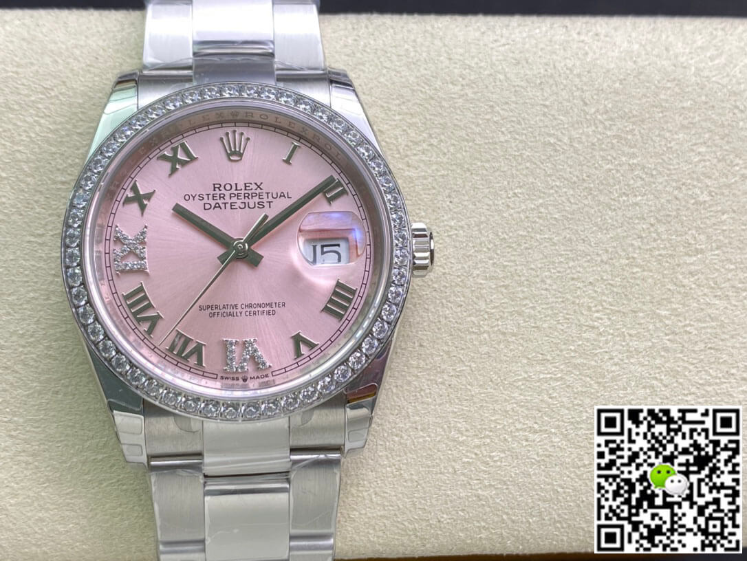 Best Replica Replica Rolex Datejust M126284RBR-0024 1:1 Best Edition EW Factory Pink Dial - Colareps
