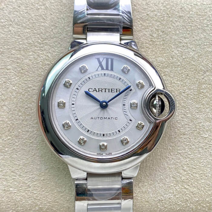 Best Replica Replica Ballon Bleu De Cartier WE902074 33MM 1:1 Best Edition V6 Factory White Dial - Colareps