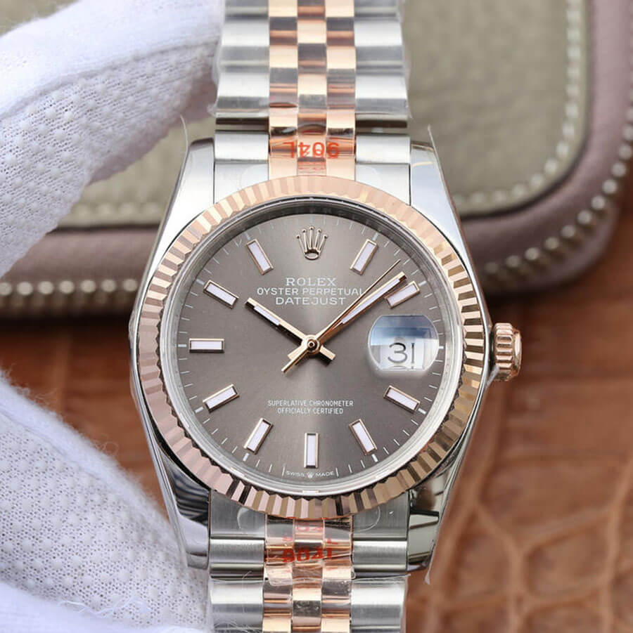 Best Replica Replica Rolex Datejust M126231-0013 36MM 1:1 Best Edition GM Factory Rose Gold - Colareps