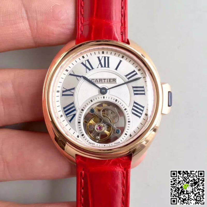 Best Replica Replica Drive De Cartier Tourbillon W4100013 1:1 Best Edition Swiss Tourbillon White Dial - Colareps