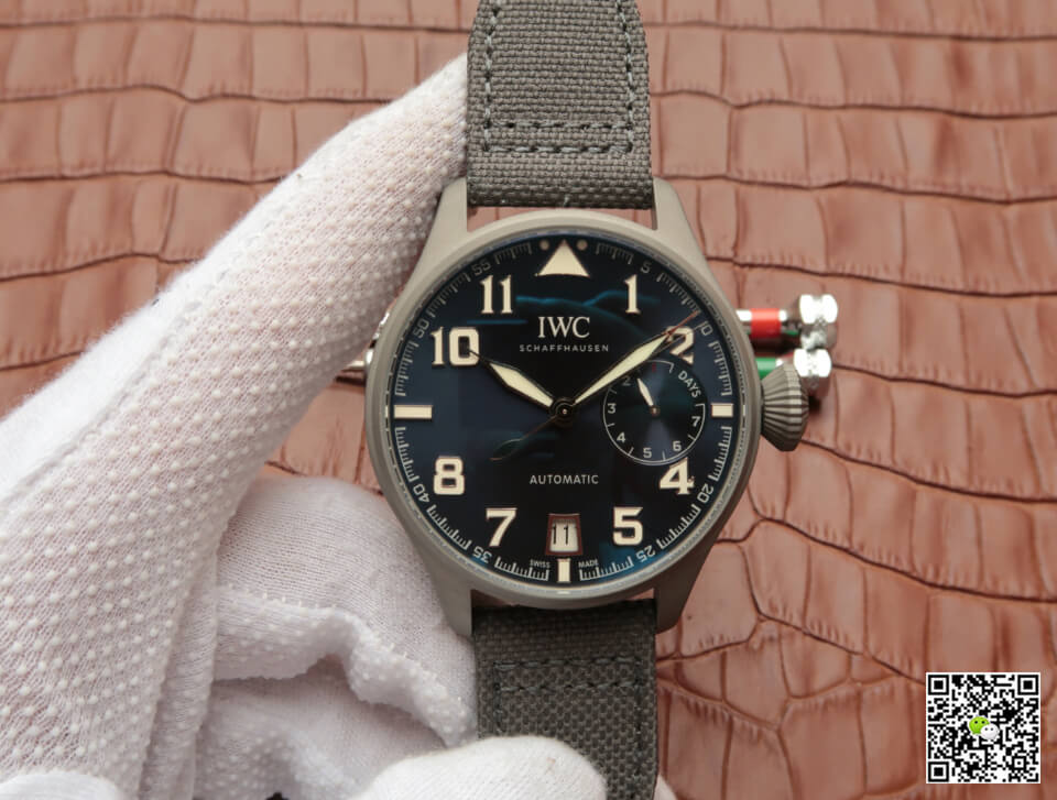 Best Replica Replica IWC Pilot IW500909 1:1 Best Edition MKS Factory Titanium Ceramic Limited Edition Blue Dial - Colareps