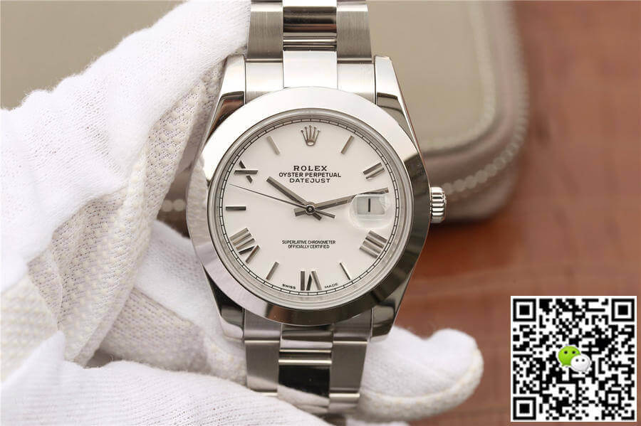 Best Replica Replica Rolex Datejust 41MM 1:1 Best Edition EW Factory White Dial - Colareps