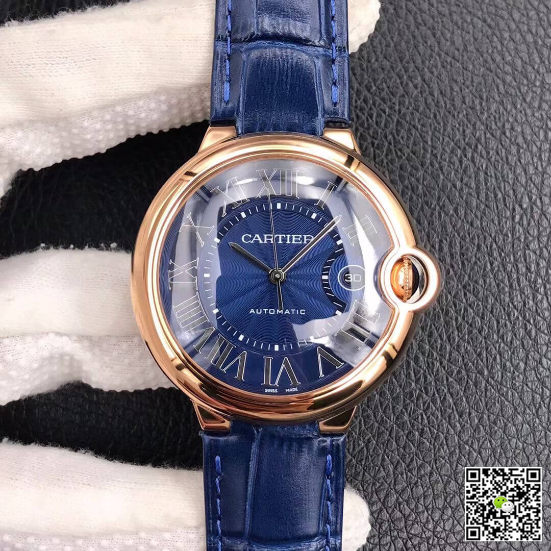 Best Replica Replica Ballon Bleu De Cartier 42MM WGBB0036 1:1 Best Edition V6 Factory Rose Gold - Colareps