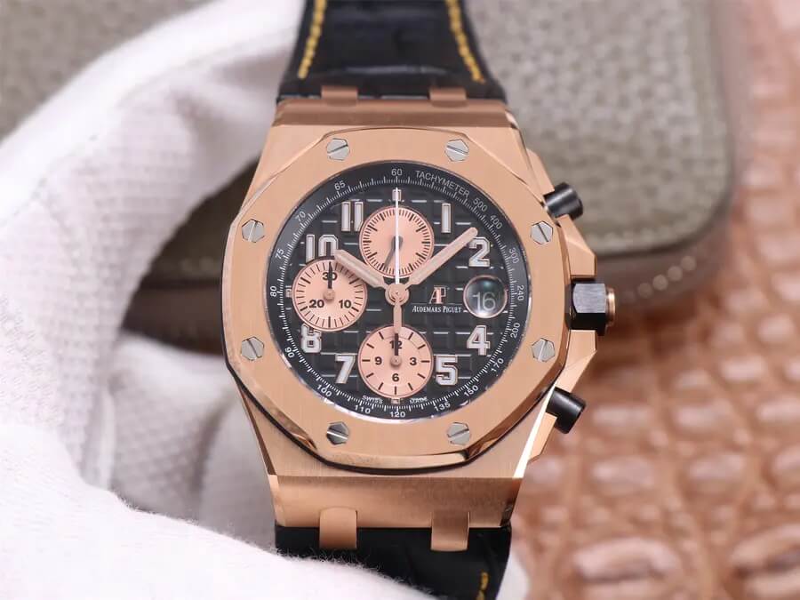 Best Replica Replica Audemars Piguet Royal Oak Offshore 26470OR 1:1 Best Edition JF Factory Black Dial - Colareps