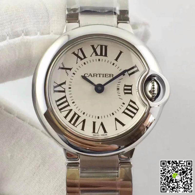 Best Replica Replica Ballon Bleu De Cartier 28 W69010Z4 V6 Factory 1:1 Best Edition Swiss Ronda Quartz - Colareps
