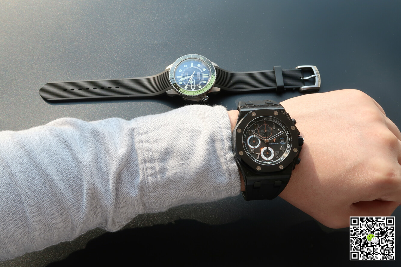 Best Replica Replica Audemars Piguet Royal Oak Offshore 26205AU.OO.D002CR.01 1:1 Best Edition JF Factory Carbon Fiber - Colareps