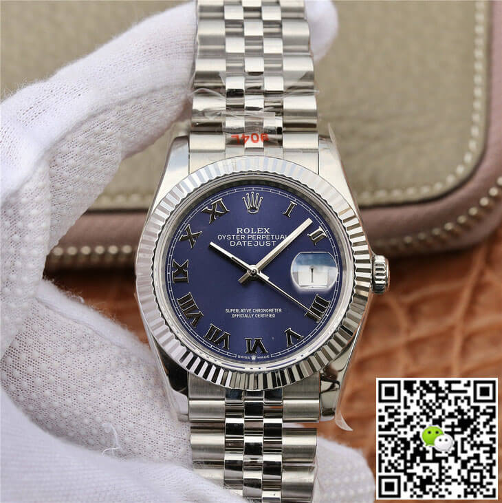 Best Replica Replica Rolex Datejust 36MM 1:1 Best Edition GM Factory Blue Dial - Colareps