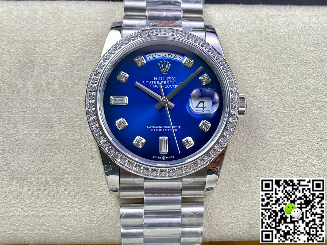 Best Replica Replica Rolex Day Date M128396TBR-0008 36MM 1:1 Best Edition GM Factory Diamond Bezel - Colareps