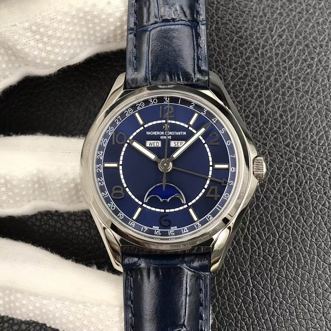 Best Replica Replica Vacheron Constantin FiftySix Day-Date 4000E/000A-B548 1:1 Best Edition ZF Factory Blue Dial - Colareps