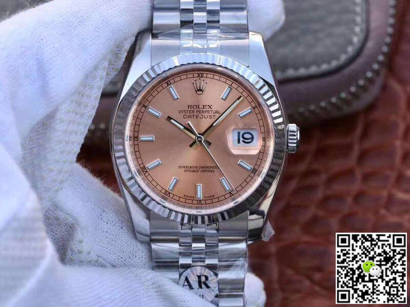 Best Replica Rolex Dupe Datejust 36mm 116234-0090 1:1 Best Edition Swiss ETA3135 Rosegold Dial - Colareps