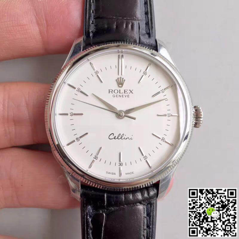 Best Replica Replica Rolex Cellini 50509 MKS Factory 1:1 Best Edition Swiss ETA3132 White Dial - Colareps