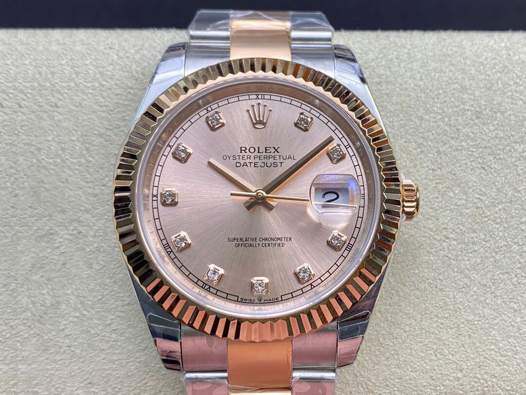 Best Replica Replica Rolex Datejust M126331-0007 41MM 1:1 Best Edition EW Factory V3 Pink Dial - Colareps