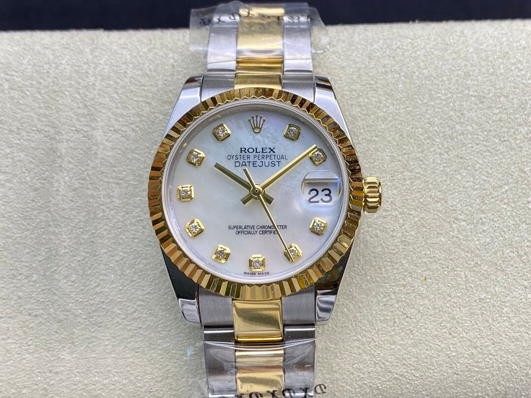Best Replica Replica Rolex Datejust M278273-0027 31MM 1:1 Best Edition EW Factory Diamond-set Dial - Colareps