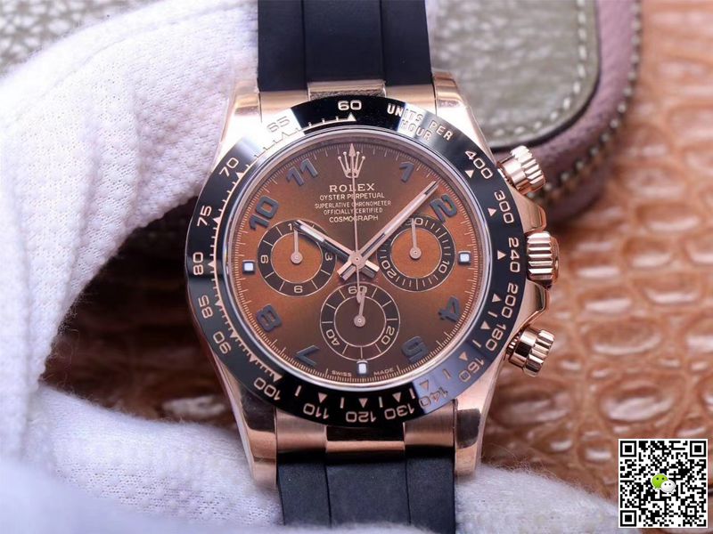Best Replica Rolex Daytona Replica M116515LN-0015 1:1 Best Edition Noob Factory Brown Dial Swiss ETA4130 - Colareps