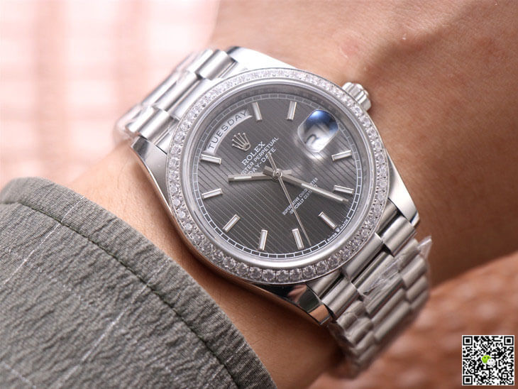 Best Replica Replica Rolex Day Date M228349RBR-0008 1:1 Best Edition EW Factory Grey Dial - Colareps