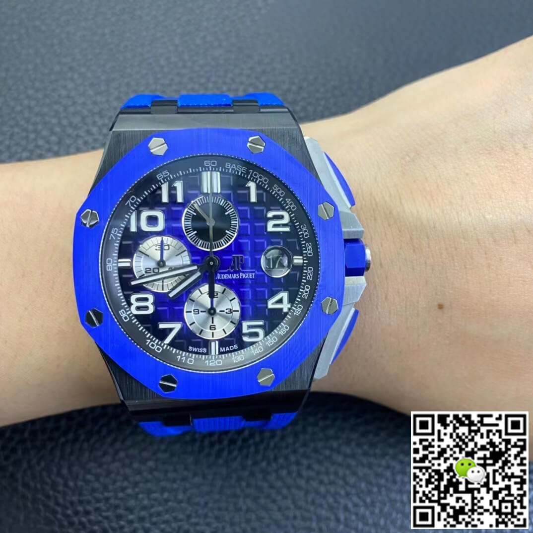 Best Replica Replica Audemars Piguet Royal Oak Offshore 26405CE.OO.A030CA.01 1:1 Best Edition RS Factory Blue Dial - Colareps