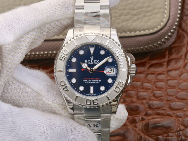 Best Replica Replica Rolex Yacht Master 268622 1:1 Best Edition AR Factory Blue Dial - Colareps