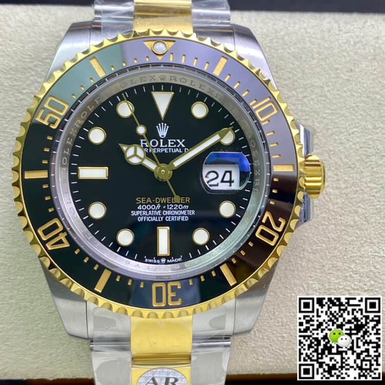 Best Replica Replica Rolex Sea Dweller M126603-0001 1:1 Best Edition AR Factory Black Dial - Colareps
