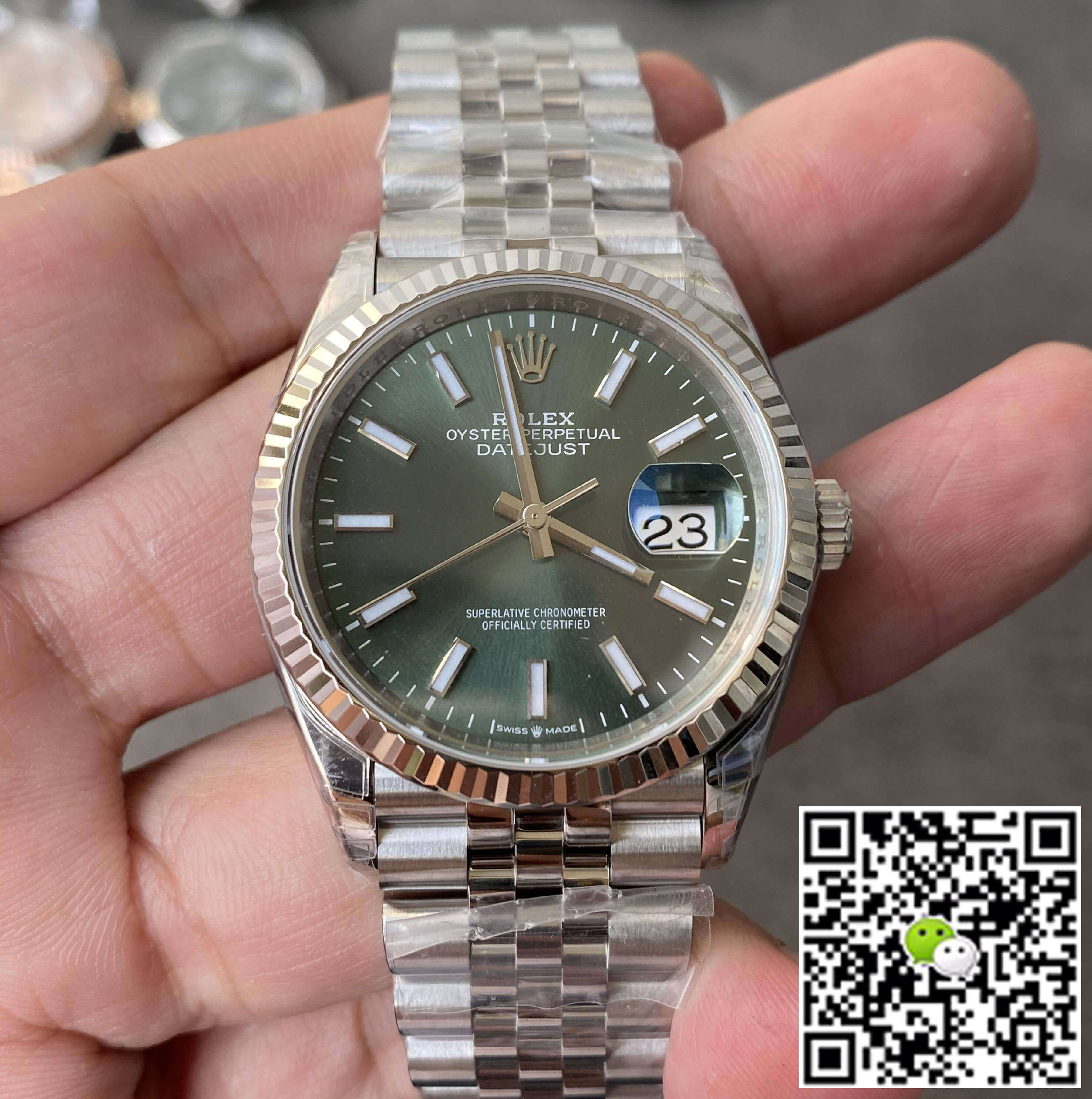 Best Replica Replica Rolex Datejust M126234-0051 36MM 1:1 Best Edition VS Factory Steel Strap - Colareps