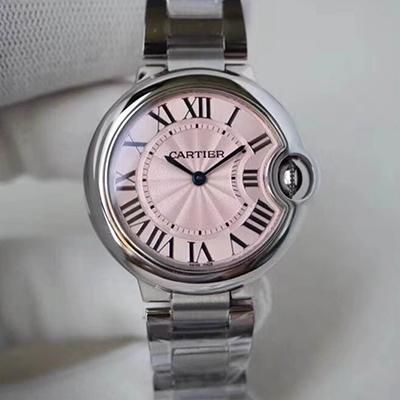 Best Replica Replica Ballon Bleu De Cartier WE902073 33mm V6 Factory 1:1 Best Edition Swiss Quartz ETA157 Pink Dial - Colareps