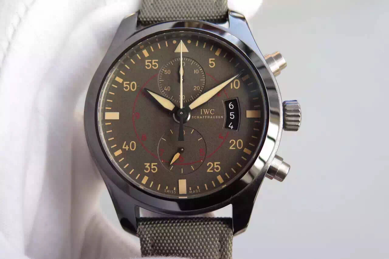 Best Replica Replica IWC Pilot IW388002 1:1 Best Edition V6 Factory Ceramics Charcoal Gray Dial - Colareps