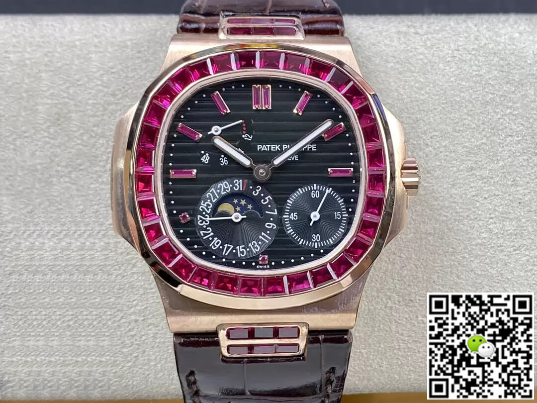 Best Replica Replica Patek Philippe Nautilus 5724 1:1 Best Edition GR Factory Rose Gold Case - Colareps
