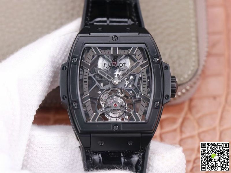 Best Replica Hublot Replica Masterpiece Tourbillon 906.ND.0129.VR.AES12 1:1 Best Edition JB Factory Black PVD Swiss HUB 9006 - Colareps