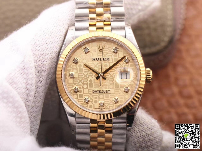 Best Replica Replica Rolex Datejust M126233-0033 1:1 Best Edition Champagne Dial - Colareps