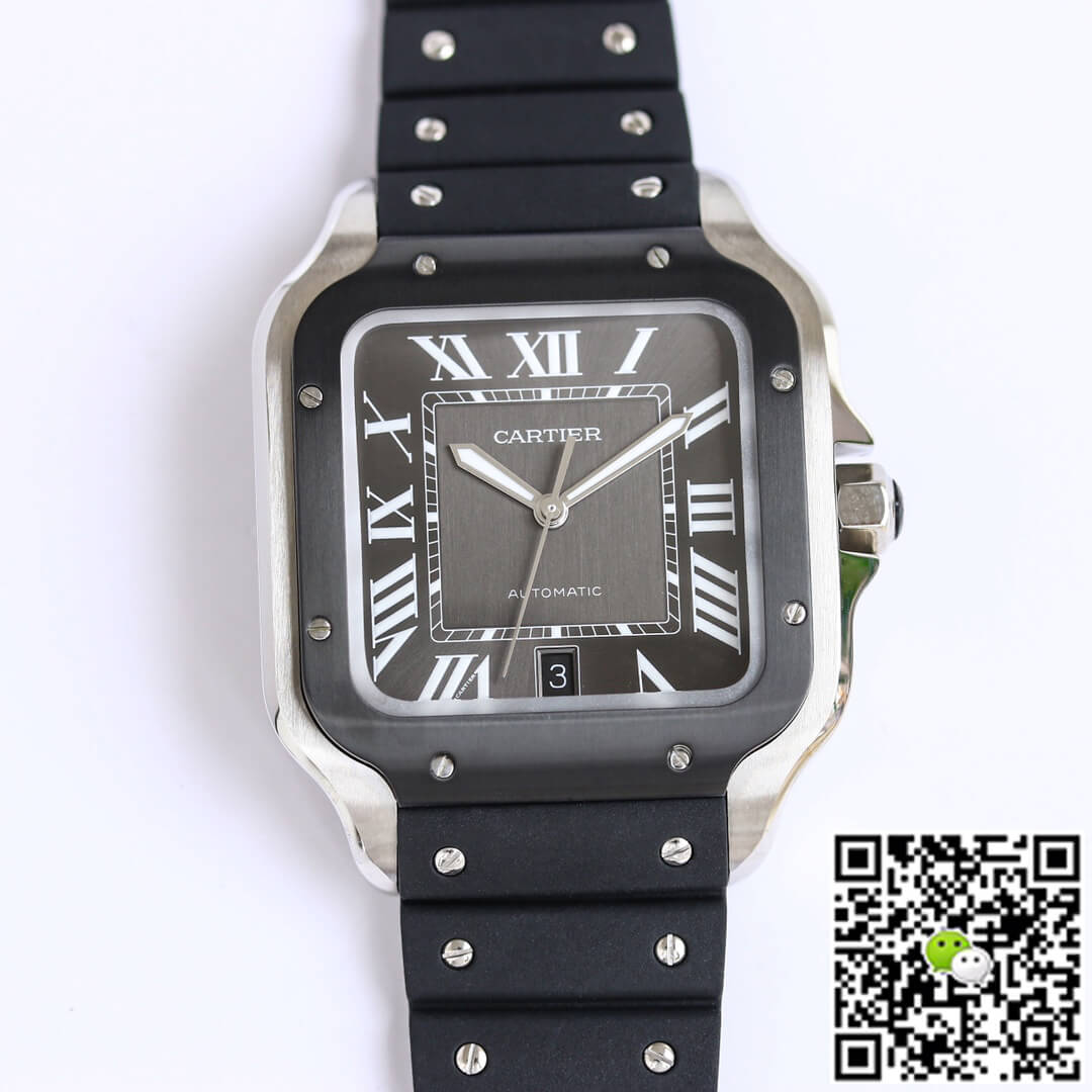 Best Replica Replica Cartier Santos WSSA0037 1:1 Best Edition GF Factory V2 Rubber Strap - Colareps