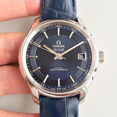 Best Replica Replica Omega De Ville Hour Vision 431.33.41.21.03.001 3S Factory 1:1 Best Edition Swiss ETA8500 Blue Dial - Colareps