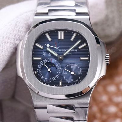 Best Replica Replica Patek Philippe Nautilus 5712/1A-001 1:1 Best Edition PF Factory Blue Dial Steel Strap Swiss Movement - Colareps