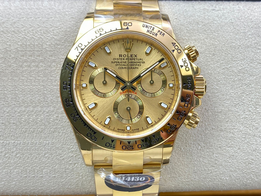Best Replica Replica Rolex Daytona M116508-0003 1:1 Best Edition BT Factory Gold Dial - Colareps