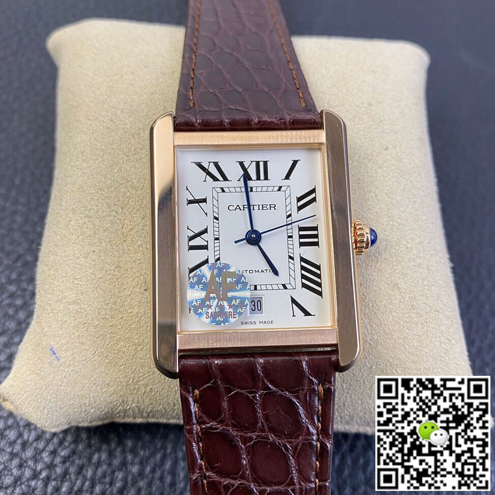 Best Replica Replica Cartier Tank W5200026 1:1 Best Edition AF Factory Rose Gold Case - Colareps