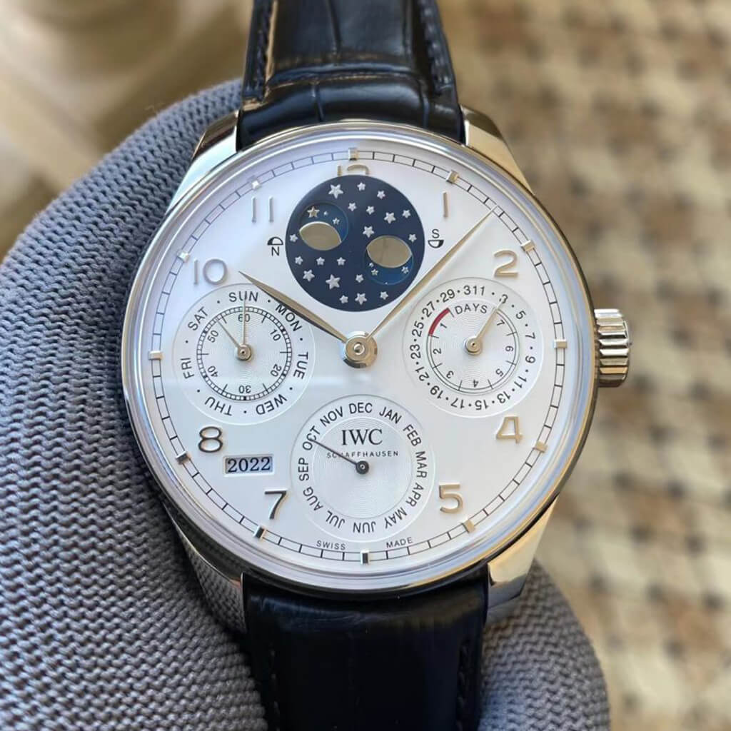 Best Replica Replica IWC Portuguese Perpetual Calendar IW503406 1:1 Best Edition APS Factory White Dial - Colareps