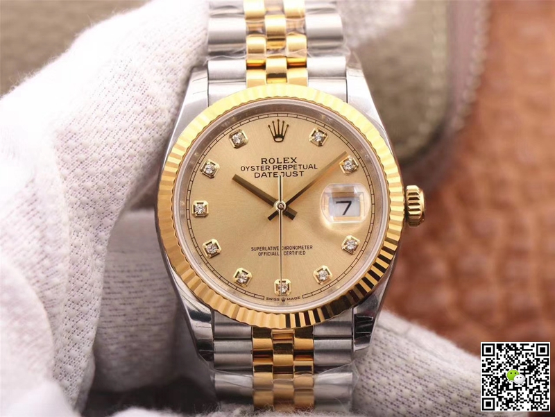 Best Replica Replica Rolex Datejust M126233-0017 1:1 Best Edition Champagne Dial - Colareps