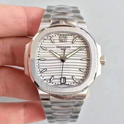 Best Replica Replica Patek Philippe Nautilus Ladies 7118/1A-010 PF Factory 1:1 Best Edition Swiss ETA324 - Colareps