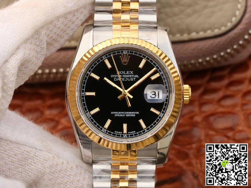 Best Replica Replica Rolex Datejust 126233 36mm Mechanical Watches 1:1 Best Edition Two Tone Bracelet - Colareps